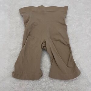 SKIMS Women's‎ Sculpting Short Mid Thigh Open Gusset Sand Tan Size Small NWOT